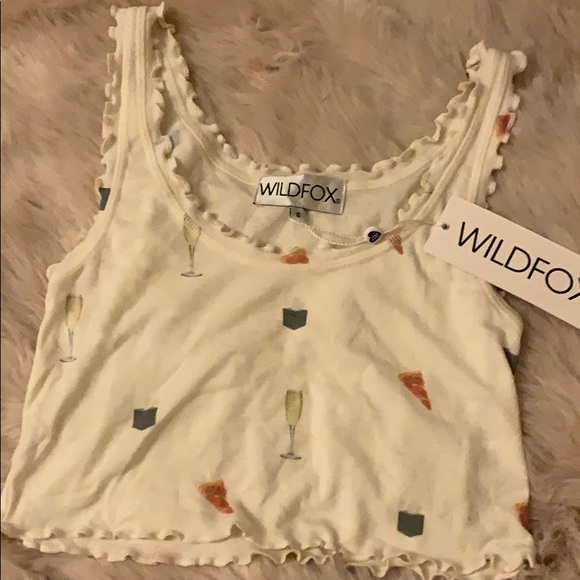 Wildfox Tops - wildfox dinner for one crop tank